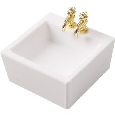 Poppenhuis 1/12 Badkamer Wastafels Wastafels Model Poppenhuis Badkamermeubels Decoratie Poppenhuis Huisaccessoires white