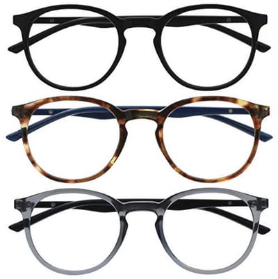 Blauwe Licht Blokkerende Bril - 3 Stuks - Unisex - Computer & Gaming - Zwart, Bruin, Doorzichtig