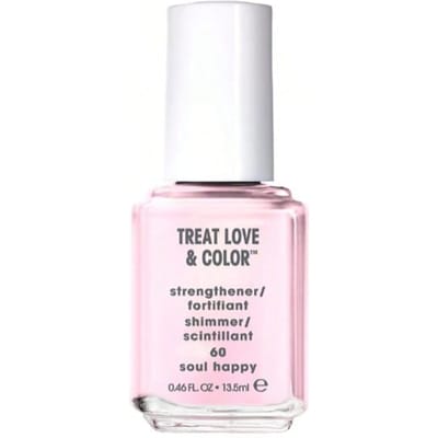 Treat Love & Color Nail Polish 60 Soul Happy 13.5 ml – Nail Polish, Strengthening, For Women With Weak Nails, Light Pink, Suitable For Daily Office Wear