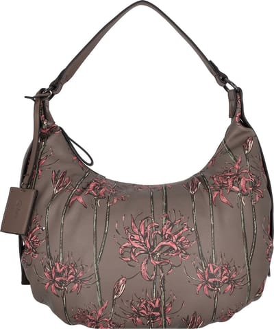 Gabor Schoudertas Floria_A Hobo Bag Dark Taupe Donkergrijs