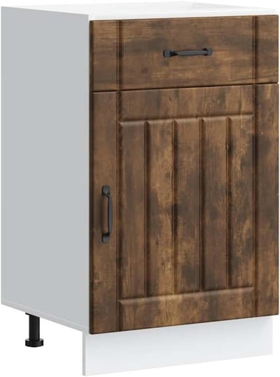 Keukenonderkast - Spoelbakmeubel - Keuken organiseren - Vochtwerend - 50x46x81.5 cm - Gerookt eiken