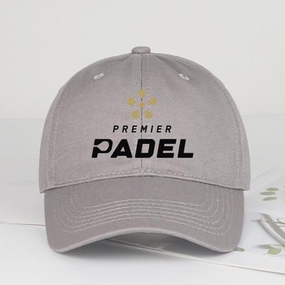 Mlfo Premier Padel Bedrukte Baseballpet met Zachte Klep Lichtgewicht, Ademend, Verstelbaar Sportieve Stijl Unisex Tennisenthousiastelingen