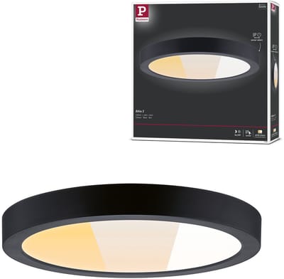 LED-paneel Abia 2 White Select Schemergestuurde bewegingsmelder (HF) rond 300 mm 14W 1000lm White Select Zwart