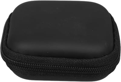 Draagbare Hardcase Hoofdtelefoon voor Buiten, Compatibel met Diverse Oordopjes en Mobiele Apparaten, Inclusief Opbergtas en SD Kaart Houder