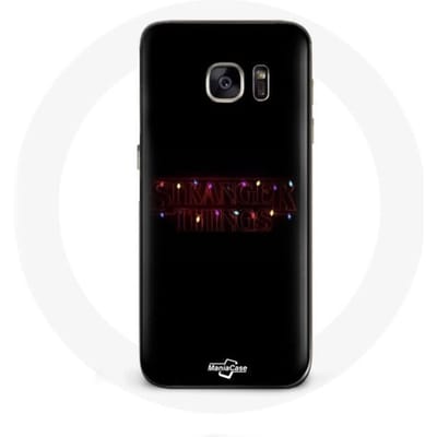 Coque pour Samsung Galaxy S6 Stranger Things Affiche Logo Joyeux noël