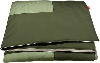 DevoHome Forest Hennep Dekbed Bedsprei - Hennepvezel en Cotton - All in One Dekbed zonder overtrek - Anti Allergie Dekbed - Anti-Huisstofmijt - Ademend - Wasbaar - Gekleurd dekbed Groen 215x200 cm