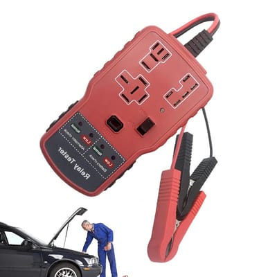 Accu Relaistester - Diagnose Apparaat - Auto Onderhoud - Automatische Pin Detectie - 12V - Zwart