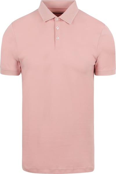 Suitable Liquid Poloshirt Lichtroze - Maat 3XL - Heren - Polo shirt Heren met Korte mouw