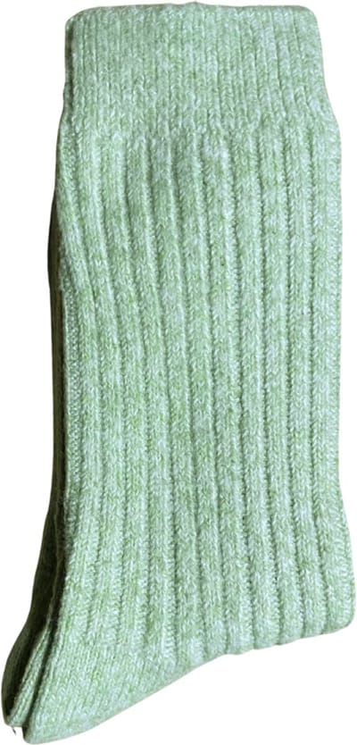 green-goose Alpaca Damessokken - Groen - Maat 35-38 - Alpaca Sokken voor Dames - 1 Paar - 95% Alpaka Wol