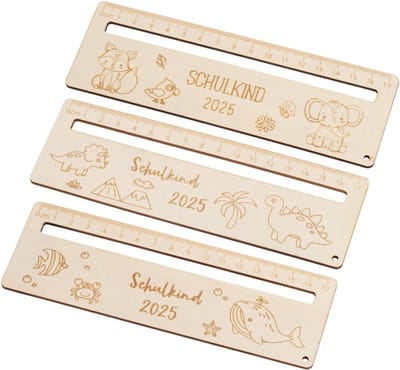 Lees Linialen Set - Bladwijzers Hout - Concentratie Lezen - Geleidende Hulp - 15cm Lengte