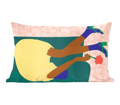Sierkussens - Kussentjes Woonkamer - 50x30 cm - Vrouw - Bloemen - Retro