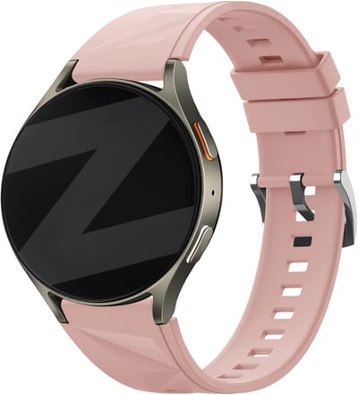 Bandz Smartwatch bandje 18mm siliconen 'easy fit' - geschikt voor Huawei Watch GT 5 Pro - 42mm / GT 5 - 41mm / GT 4 - 41mm / Watch 5 - 42mm - Fossil Gen 5e - 42mm / Gen 6 - 42mm - Withings ScanWatch Light / Steel HR - 36mm (roze)