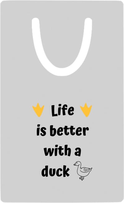 Hacebo® - life is better with a duck metalen boekenlegger - Eend - eenden liefhebbers - verjaardag - cadeau - kado - geschenk Bladwijzer boekenleggers - 7.6 cm x 5cm