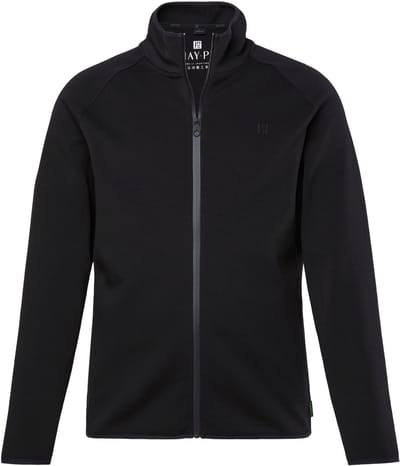 JAY-PI - Heren - Trainingsjasje FLEXNAMIC® golf scuba-kwaliteit - Zwart - Maat 3XL