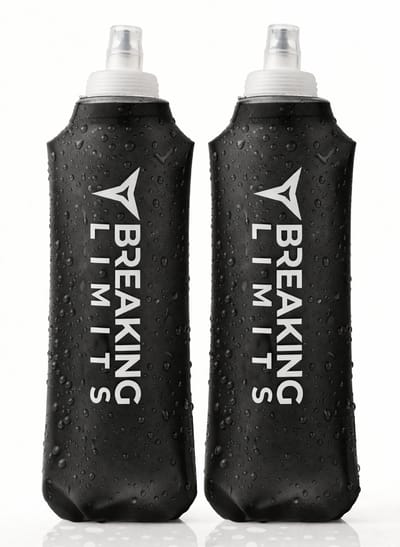 Breaking Limits Soft Flask 500 ML - 2 Stuks - Opvouwbare Waterfles - Flexibel & Compact - Drinkfles Hardlopen