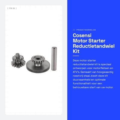 Dailygoods- Reductietandwiel 17T - Geschikt voor Motorfietsen/ATV/Quad - Roestvrij Staal - Duurzaam - Verbeterde Prestaties - Optimale Functionaliteit - Tandwielset