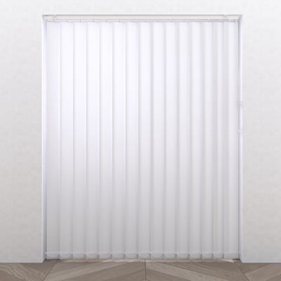 Lamellen set Easy Stripe - Transparant - White - 40 x 260 - 5 lamellen