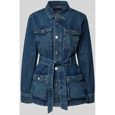 Scotch & Soda Worked Out Belted Denim Jacket — Framework Taglia: XS | Giacche di jeans Outlet | Donna | Blu