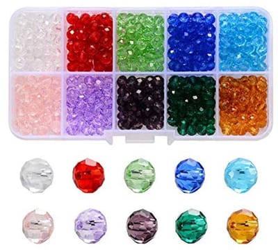 4mm x 3.5mm Glazen Kralen - 1000 stuks voor Sieraden en DIY Creaties - 10 Kleuren
