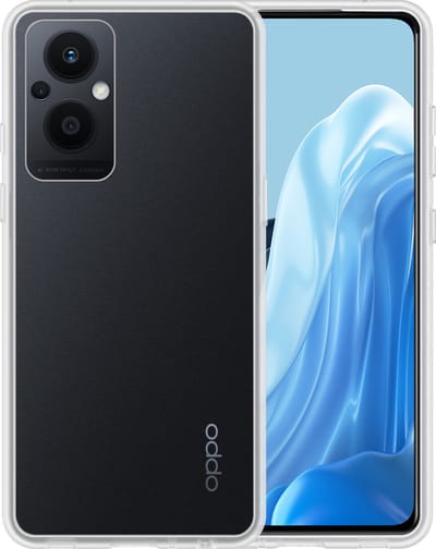 Hoesje - Geschikt voor OPPO Reno 8 Lite - Sterk & Shockproof - Siliconen Case - Hoes Cover - Telefoonhoes - Transparant