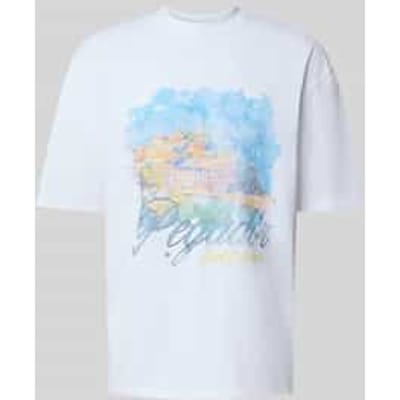 oversized t-shirt met motiefprint model 'Sanji'