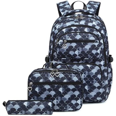 3 Stuks/Set Schooltassen voor Tienermeisjes Waterdichte Kinder Student Rugzak Kinder Schooltas Met Etui Lunchbox Boekentas