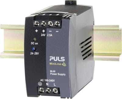 PULS ML60.242 DIN-rail netvoeding 24 V/DC 2.5 A 60 W Aantal uitgangen:1 x Inhoud 1 stuk(s)