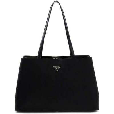 GUESS schoudertas Follie Tri Compartment Tote Black zwart