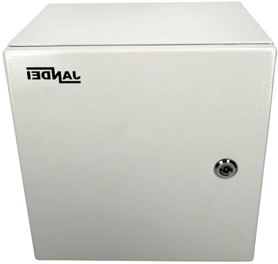Metalen Verdeeldoos - Stroomkast Elektrisch - Veilige Stroomverdeling - IP65 Beschermingsklasse - 300x300x250 mm - Grijs