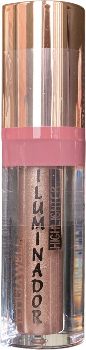 Leticia Well - Vloeibare Highlighter - Met applicator - Make-up - Hartjesvorm - Iriserend - Rosé Goud - Nummer 63