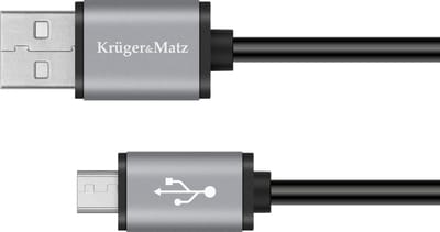 Krüger&Matz Basic - USB naar Micro USB Kabel - 0,2m - Snel Opladen - Efficiënte Gegevensoverdracht