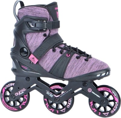 Tempish Ayroo 3x90 Dames Skeelers – 3 Wielen 90mm – Fitness / Speed Inline Skates – Zwart Roze – Maat 38