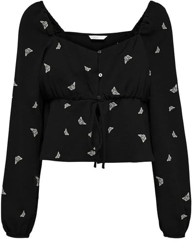 ONLY - ONLNOVA LIFE L/S CARDI TOP AOP PTM - Meisjes - Blouses