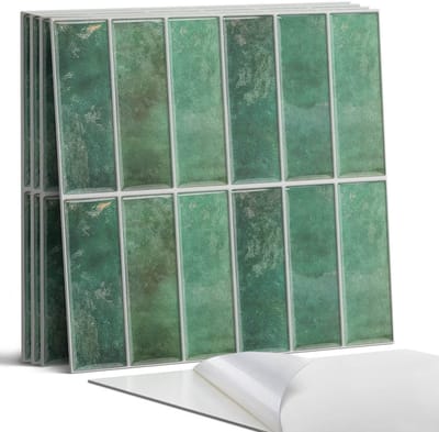 Coloray Wandpanelen Zelfklevend - Verticale tegels Zelfklevende Wandpanelen - 50 cm x 50 cm - Groente Wandpaneel PVC - 5 stuks - Texturen Wandpanelen Zelfklevend - Keuken Wandpanelen - Wandpanelen Badkamer