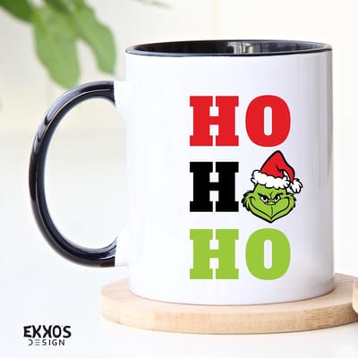 Ho Ho Ho Kerts Mok - Herfts- Black friday 2022 - Kerst cadeau voor vrouwen - Sinterklaas cadeautjes - Cadeau voor vrouw - Koffiemok - Grappige cadeaus - Cadeau voor man - Mokken en bekers - Verjaardag cadeau - Koffiekopjes - Mok met tekst