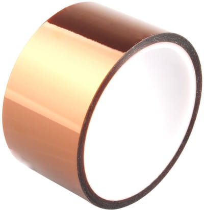 Dailygoods - Polyimide Tape - Warmtebestendige Zelfklevende Tape - Ideaal voor 3D Printers - 50mm x 30m - Perfect voor Elektronische Toepassingen - Ho...