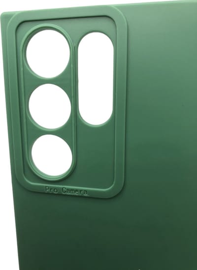 CatEye Camera bescherming Siliconen back cover hoesje - Geschikt voor Samsung Galaxy S22 Ultra - Groen