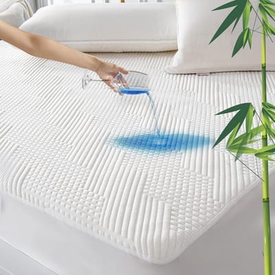 Waterdichte Matraskap Bamboe 90x190 cm - Comfortabele Matrashoes met Verkoelende Effecten