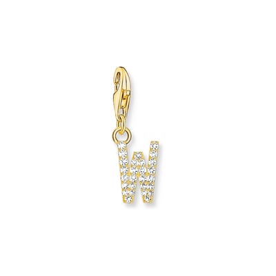Thomas Sabo - 1986-414-14 - Charm - Dames - 925er Zilver geel verguld - Letter W