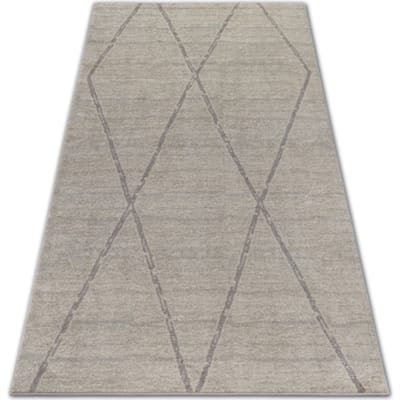 Kleden Rugsx Tapijt SOFT 8033 RUIT , ETNO crème 80x150 cm