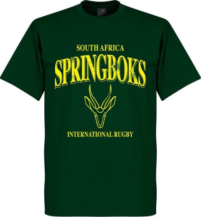 Zuid-Afrika Springboks Rugby T-Shirt - Donkergroen - XL
