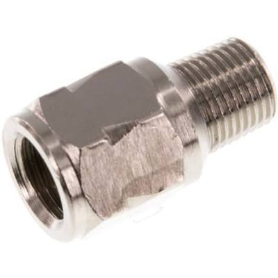 R/Rp 1/8'' M/V Mini Terugslagklep Vernikkeld Messing 10 bar (145 psi) FKM Met Veer