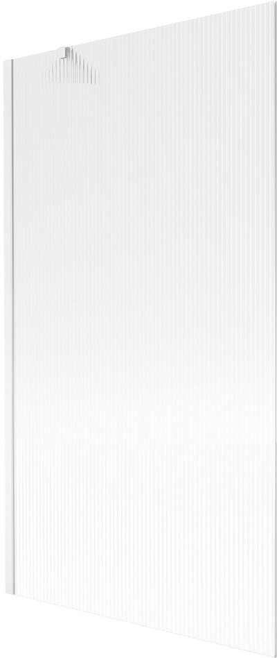 Mexen Next badwand scherm 1-delig 100 x 150 , lijnen, wit - 895-100-000-00-09-20