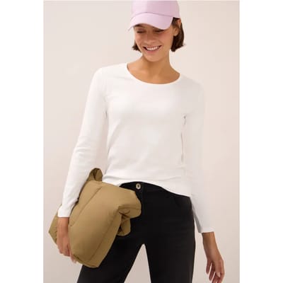 Basic shirt met lange mouwen