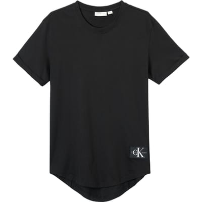 Calvin Klein Ronde Hals Korte Mouw Effen T-shirt Heren Tops Zwart J30J323482-BEH M black
