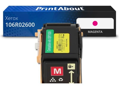 PrintAbout huismerk Toner 106R02600 Magenta Geschikt voor Xerox