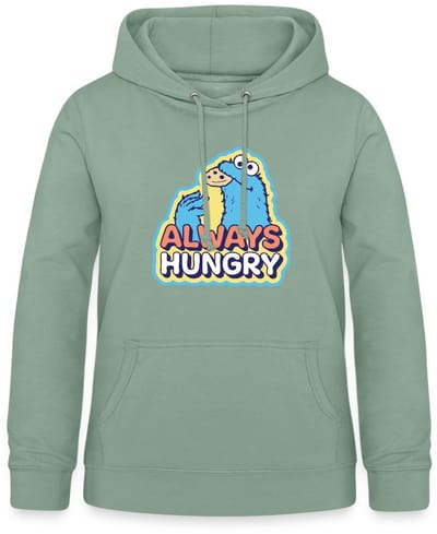 Sesamstraat Koekiemonster Altijd Hongerig Hoodie Dames
