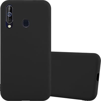 Cadorabo Hoesje geschikt voor Samsung Galaxy A60 / M40 in CANDY ZWART - Beschermhoes gemaakt van flexibel TPU silicone Case Cover