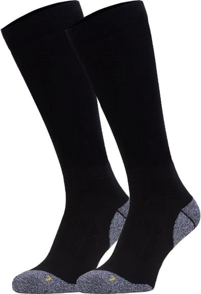 NOMAD® Coolmax Compressie Sokken | Maat 39-42 Zwart | Naadloos | Verkoelende Coolmax® vezels | Verstevigd Voetbed | Perfecte Pasvorm | Heren & Dames |Zwart | Anti Teek en Mug Compressie Wandelsokken