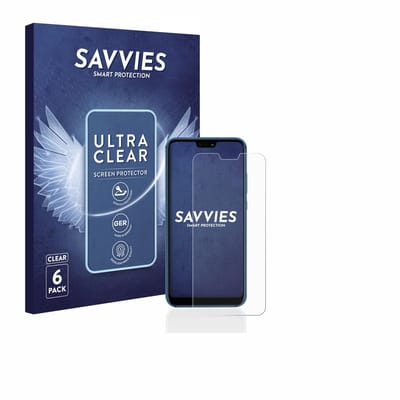 Savvies - Screenprotector voor Huawei P20 lite 2018 - Folie Beschermfolie transparant 6 Stuks